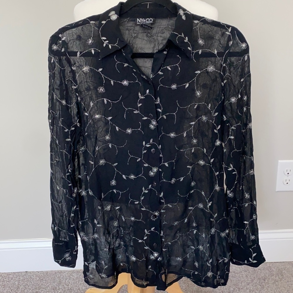 Y2K long sleeve Shirt size m